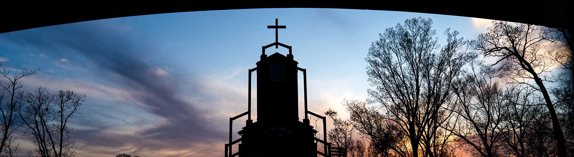 campus, view of a chapel